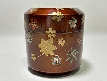 Amazon.co.jp: 棗 TY275 茶道具 二代 佐野長寛 雲綿蒔絵 雪吹 内